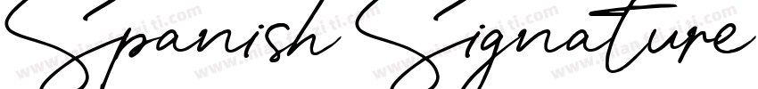 Spanish Signature Re字体转换